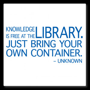 ... decals » books-quotes wall decals » LIBRARY - wall quote (container