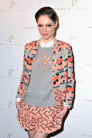 Coco Rocha went against the grain with short hair and shorts.