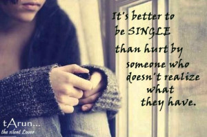 It’s Better To Be Single