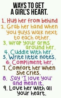 10 ways to get a girl's heart