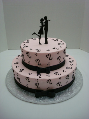 Silhouette_Bridal_Shower_Cake_by_mel312 [ Vintage Wedding ? ]