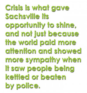 ... more sympathy when it saw people being kettled or beaten by police