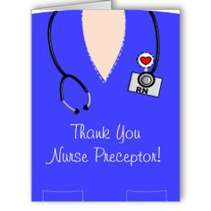 Thank You Card IV http://www.zazzle.com/nurse_preceptor_thank_you ...