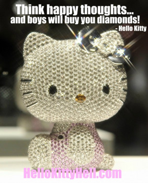 ... diamonds quote think happy thoughts and boys will buy you diamonds