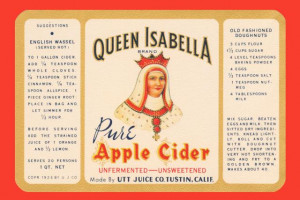 Queen Isabella Apple Cider Label
