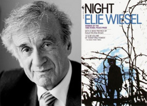 Elie Wiesel the author and the book jacket