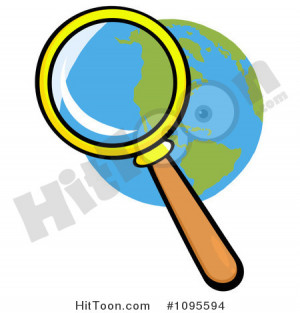 Looking Magnifying Glass Clip Art