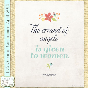 The Errand of Angels Printable Freebie LDS Womens Conference by ...