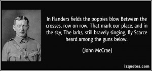 More John McCrae Quotes
