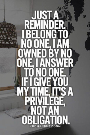 owe you nothing