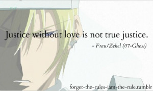 anime quotes #zehel #frau #07-ghost #07 Ghost