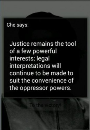 Aumentar - Captura de pantalla de Citas de Che Guevara para Android
