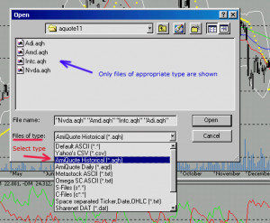Importing quotes into AmiBroker