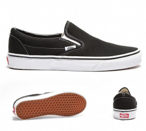 black slip on vans