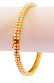 beautiful gold ruby bangle 2pc precious stone bangles