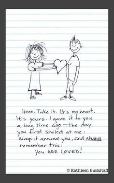 One mom drew pieces of advice on notebook paper for her son when he ...