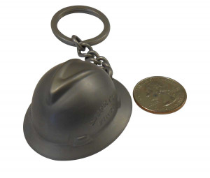 Details about Oilfield Hard Hat Keychain Full Brim SOLID Stainless ...