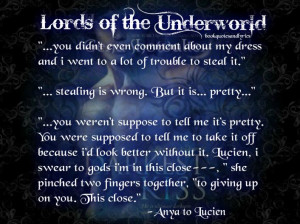Lords of the Underworld: The Darkest Kiss and Quotes