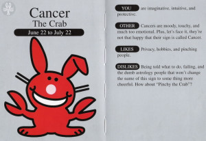 Cancer Happy Bunny Image