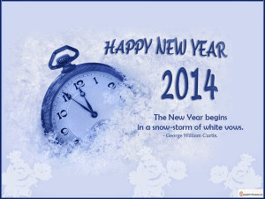 ... قيل في السنة الجديدة 2014 wish you happy new year