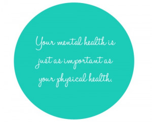 ... take some time for your own mental health is crucial to your success