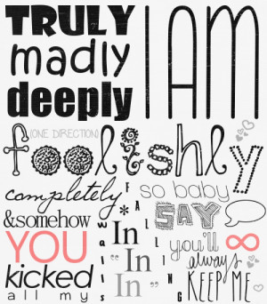 truly madly deeply in love 1d