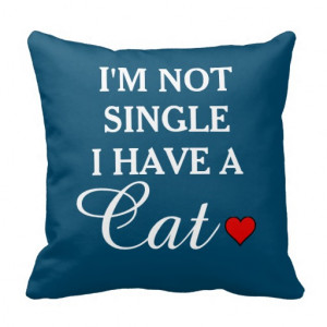 Funny Cat Lady Humorous Quote Throw Pillow