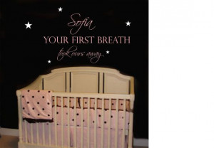 quote for Kinsley's wall-Quote Saying Baby Girl Boy Nursery Wall ...