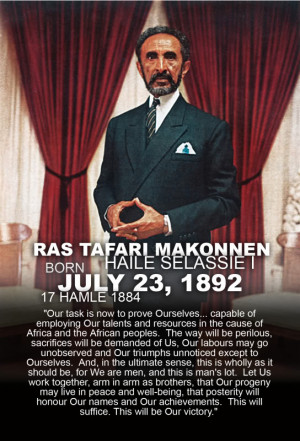 Haile Selassie, Ras Tafari and Christianity...