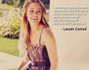 Lauren Conrad Quotes*