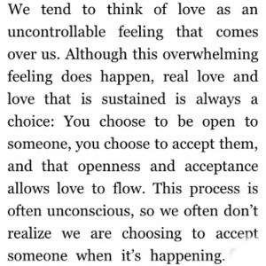 Love is a CHOICE, not a feeling!