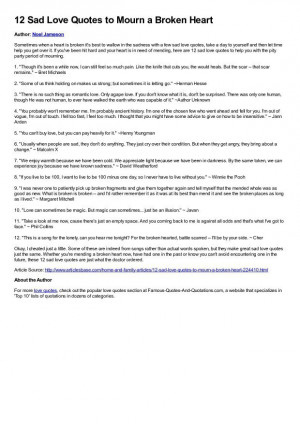 Sad Love Story Quotes Quotes about sad love story