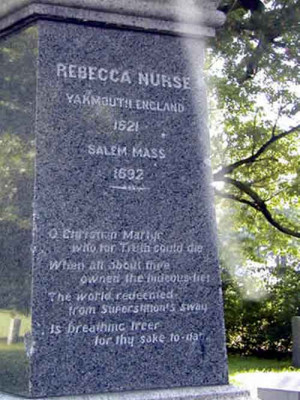 rebecca nurse rebecca was 71 years old when hanged at the gallows she ...