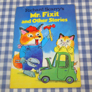 richard scarry's mr. fixit and other stories, vintage 1978 children's ...