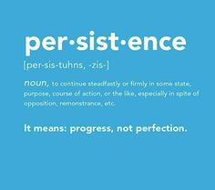 Building a strong #future takes #persistence ! More