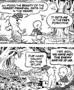 Pogo daily strip from Earth Day , 1971