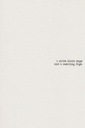 white blank page quote