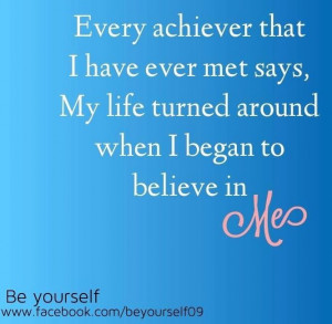Believe in you quote via www.Facebook.com/BeYourself09