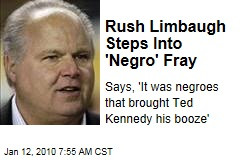 Rush Limbaugh Steps Into 'Negro' Fray