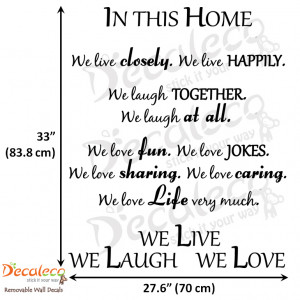 Home » Products » Live Laugh Love Wall Quote (Long)