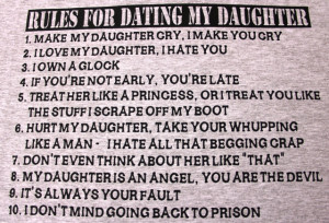 Rules For Dating My Daughter T-Shirt change