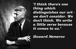 Howard nemerov famous quotes 4