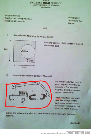 Funny photos funny physics exam troll face