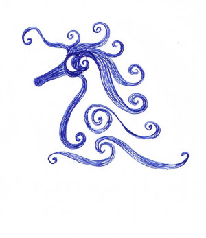 Seahorse Drawing Deb Jazi