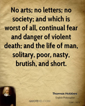 Thomas Hobbes Death Quotes