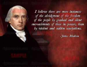 James Madison freedom quote
