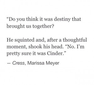 Cress and Throne are the cutest couple.