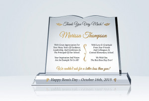 Home » Boss Day Gifts » Thank You Boss Plaque