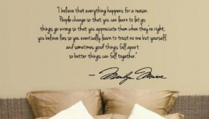 Get this Marilyn Monroe wall quote at Amazon