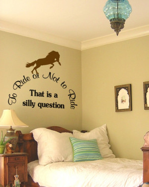 Vinyl wall decal--Cute horse quote sticker--Choose your horse